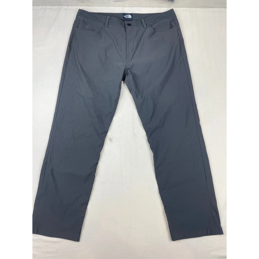 The North Face Mens Motion Pants Gray 38 Short Hiking Outdoor Travel 0295